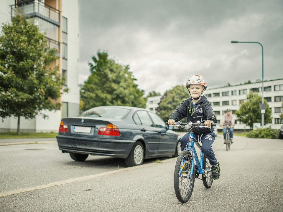 Cyclist Child Finland