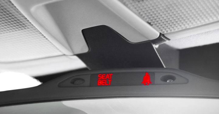 Seatbelt reminders in every seating position from September