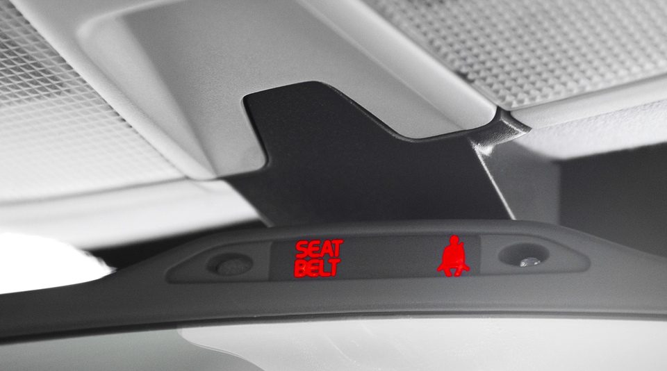 Seat belt reminder in a car