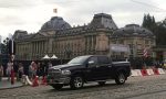 A Dodge Ram on the streets of Brussels, Belgium