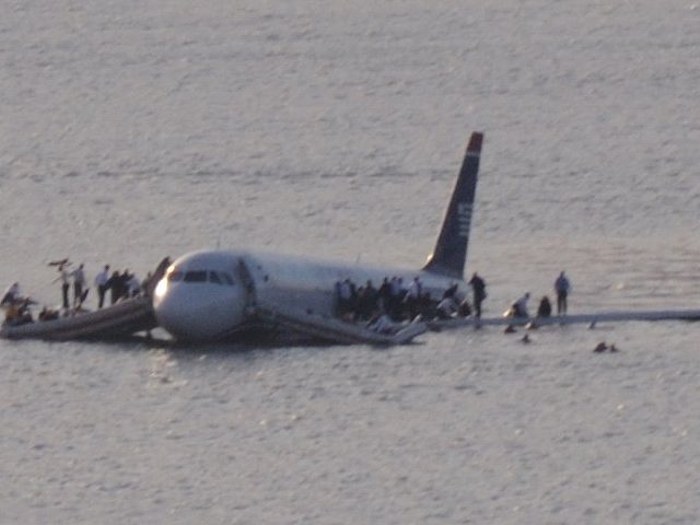US Airways Flight 1549 in the Hudson River, New York, USA on 15 January 2009