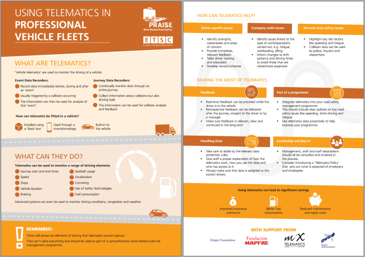 Infographic: Driving for Work: Using Telematics in Professional Vehicle Fleets