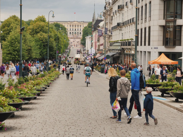 Oslo shared space. Snapshot from shutterstock video shutterstock_1014562238.